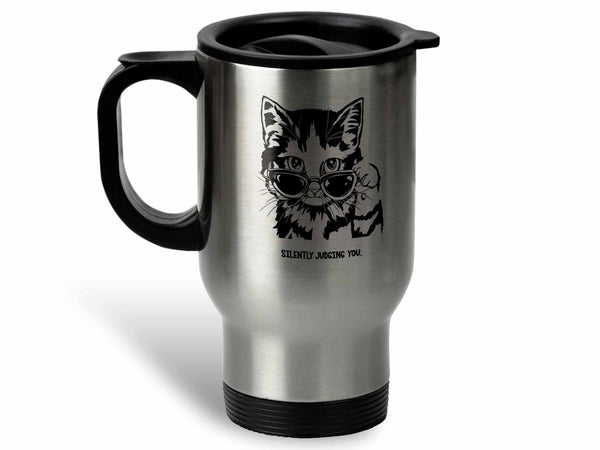 Silently Judging Cat Coffee Mug