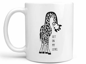 Get On My Level Giraffe Coffee Mug
