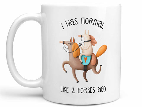 I Was Normal Horse Coffee Mug