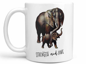 Strength and Love Elephant Coffee Mug,Coffee Mugs Never Lie,Coffee Mug