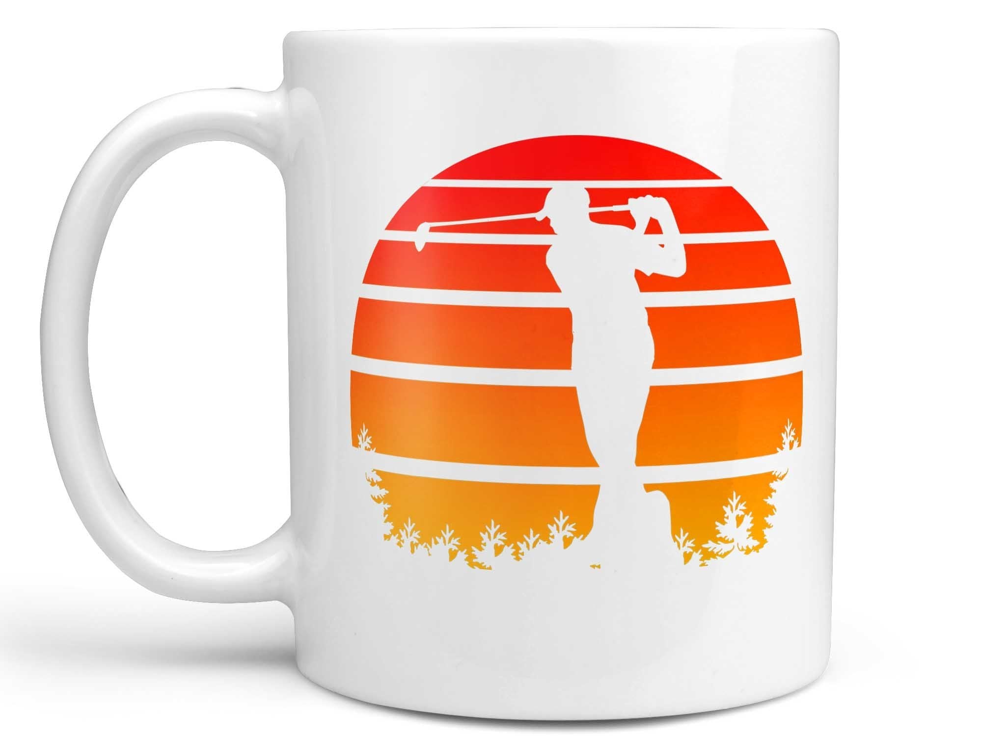 Vintage Sunset Golf Coffee Mug,Coffee Mugs Never Lie,Coffee Mug