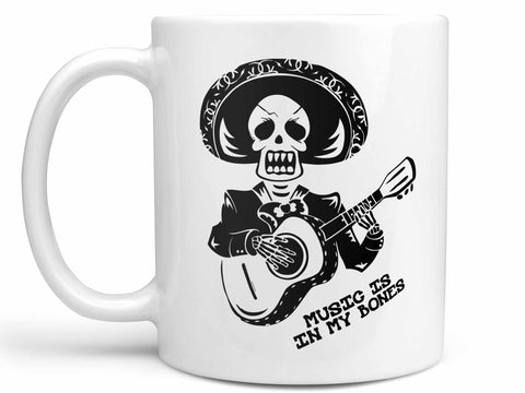 In My Bones Skeleton Guitar Coffee Mug