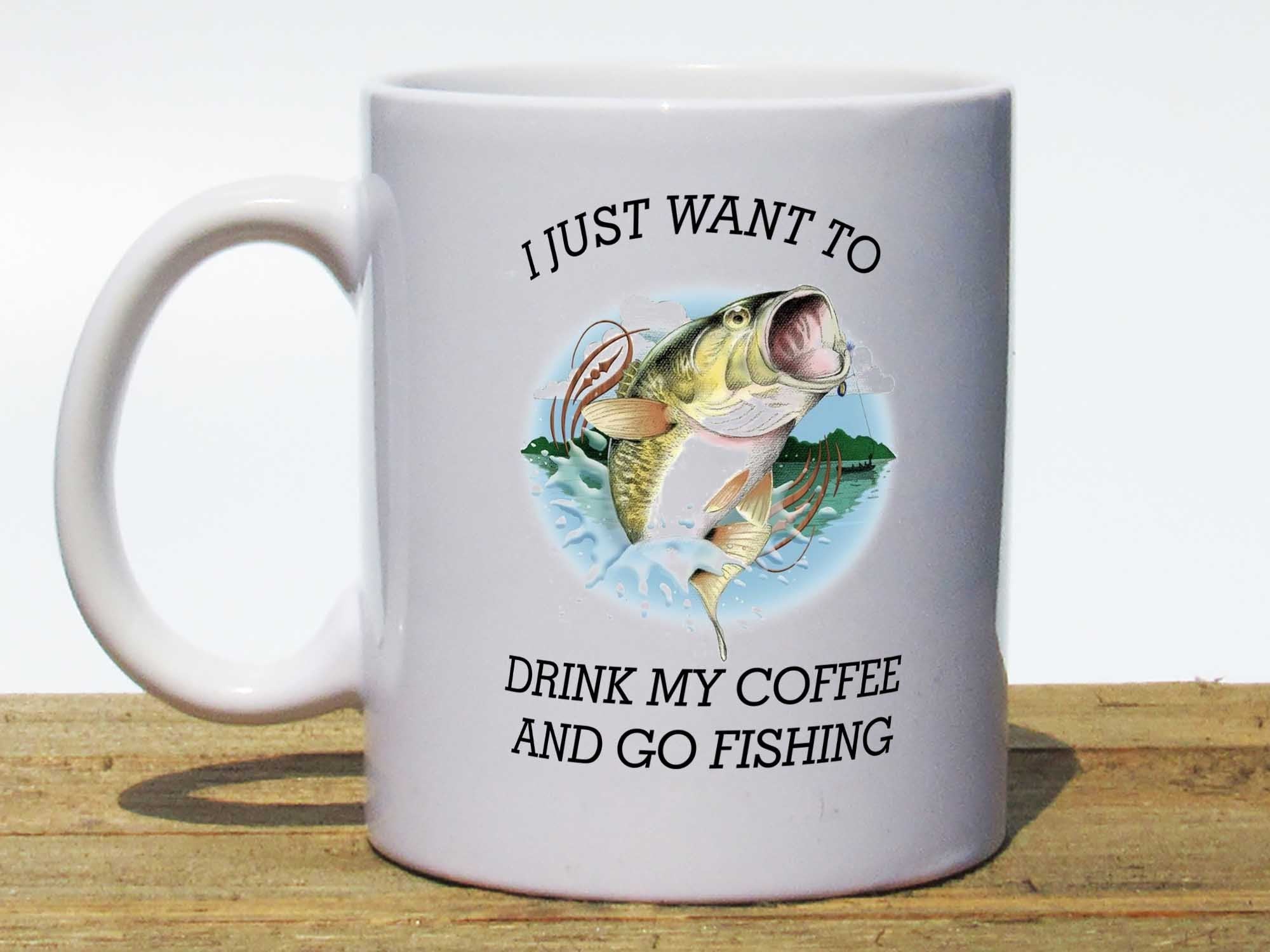 Funny Coffee Mugs - Coffee and Fishing Mug by Coffee Mugs Never Lie