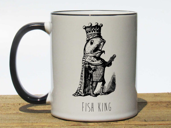 Fish King Coffee Mug,Coffee Mugs Never Lie,Coffee Mug