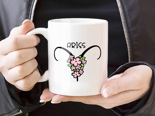 Aries Flower Coffee Mug