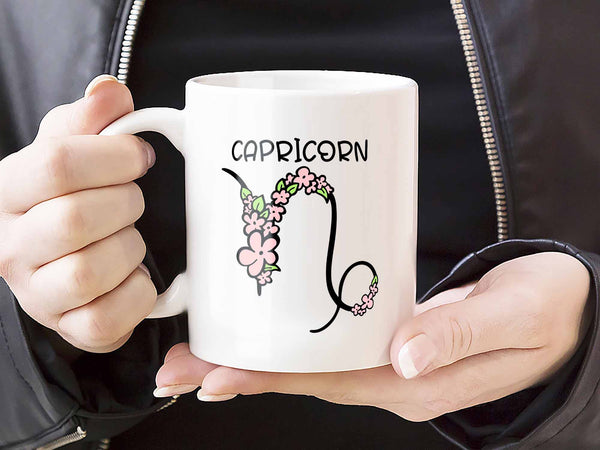Capricorn Flower Coffee Mug