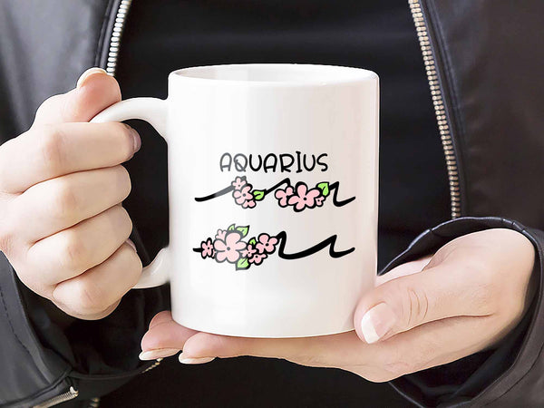 Aquarius Flower Coffee Mug