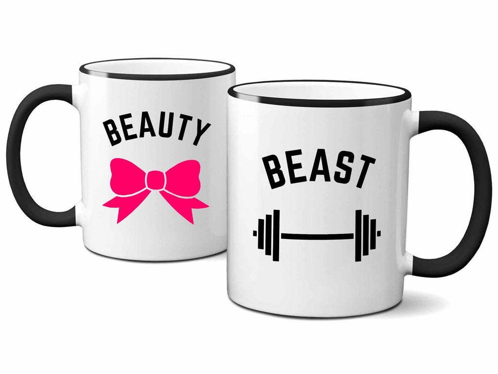 Beauty and Beast Couples Mug Set, His and Hers Beauty and Beast Mugs – Coffee  Mugs Never Lie