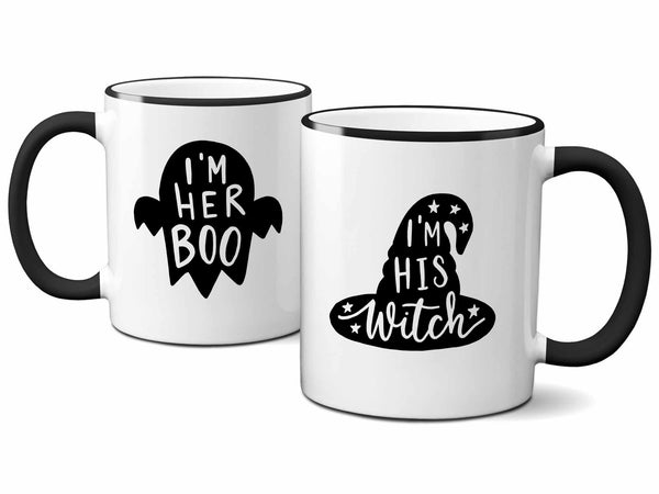 Her Boo His Witch Couples Mug Set