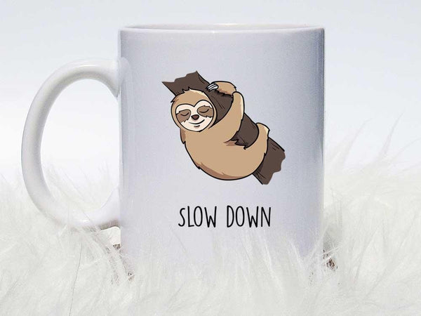Slow Down Sloth Coffee Mug,Coffee Mugs Never Lie,Coffee Mug