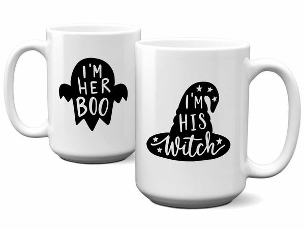 Her Boo His Witch Couples Mug Set