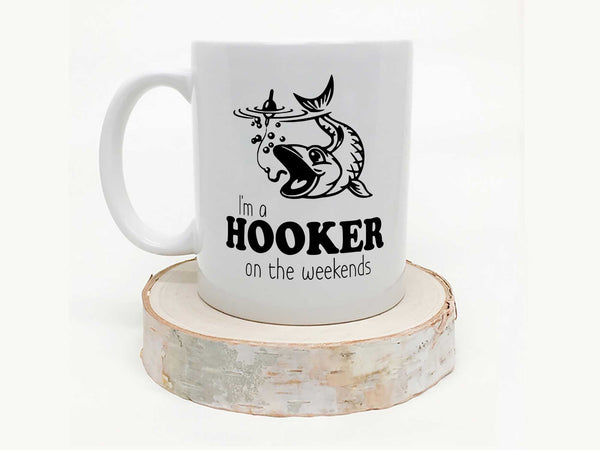 Hooker on the Weekends Fishing Coffee Mug,Coffee Mugs Never Lie,Coffee Mug
