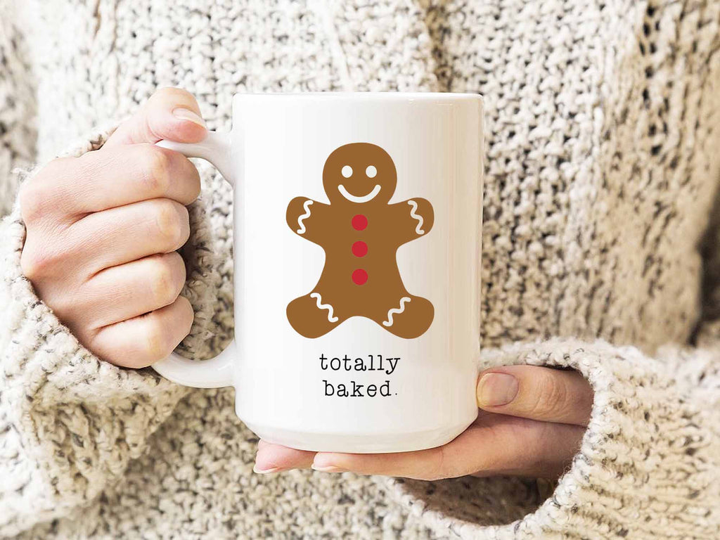 Christmas Coffee Mug, Christmas Gingerbread Man, Gingerbread Man Cup, Christmas Mugs, Sublimated Design, Christmas Mug, Christmas Cup, Pink, Size: 15