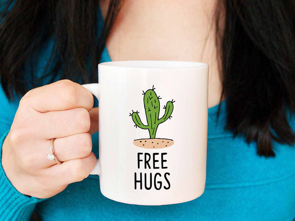 Free Hugs Cactus Coffee Mug