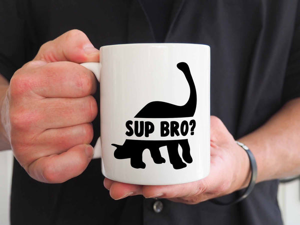 Sup Bro Dinosaur Coffee Mug