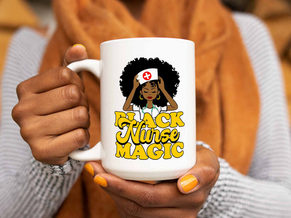 Black Nurse Magic Coffee Mug