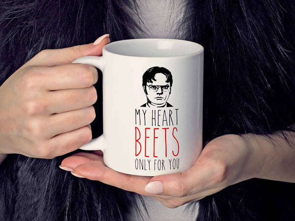 My Heart Beets Dwight Coffee Mug,Coffee Mugs Never Lie,Coffee Mug