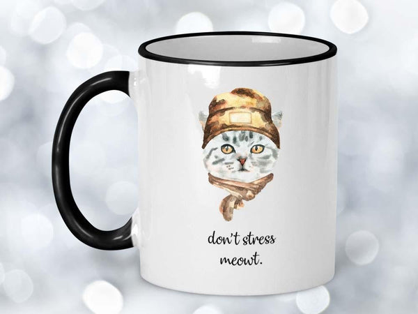 Don't Stress Meowt Cool Cat Coffee Mug,Coffee Mugs Never Lie,Coffee Mug