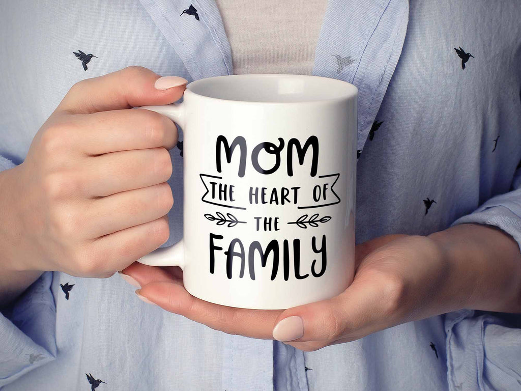 Mom, The Heart of the Family 11oz Coffee Mug