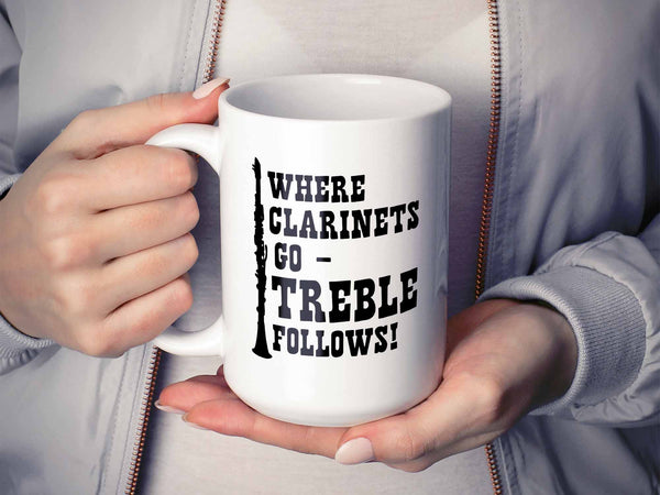 Treble Follows Clarinet Coffee Mug