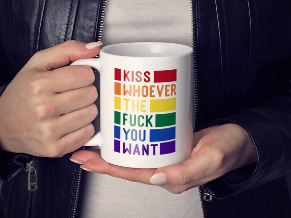 Kiss Whoever Coffee Mug