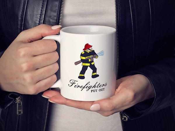 Firefighters Put Out Coffee Mug
