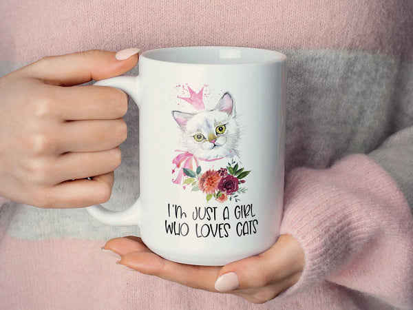 Girl Who Loves Cats Coffee Mug,Coffee Mugs Never Lie,Coffee Mug