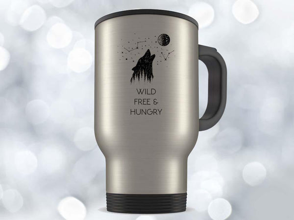 Wild Free & Hungry Wolf Coffee Mug,Coffee Mugs Never Lie,Coffee Mug